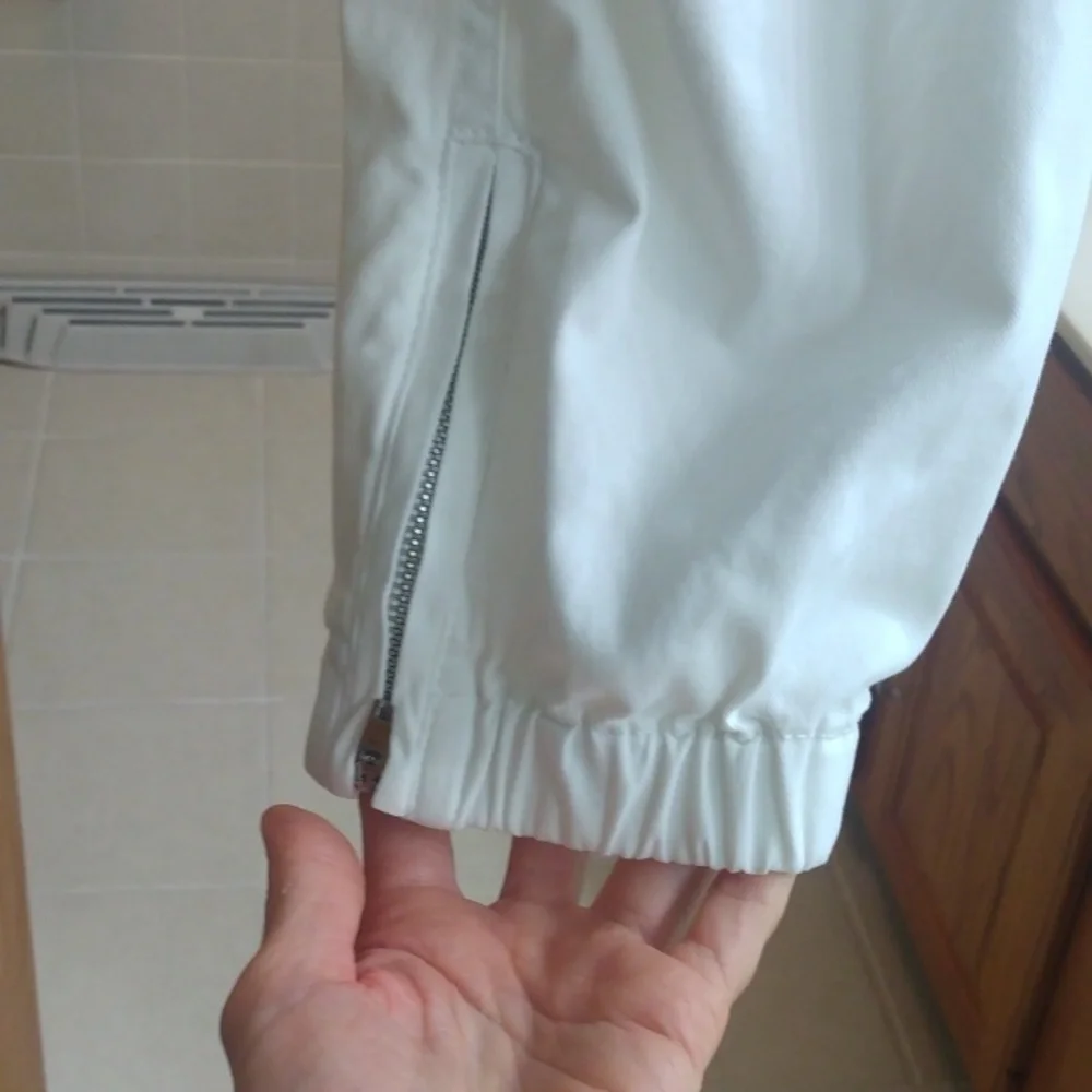 SANCTUARY REBEL WHITE CROP STRETCH CARGO PANTS SIZE 28